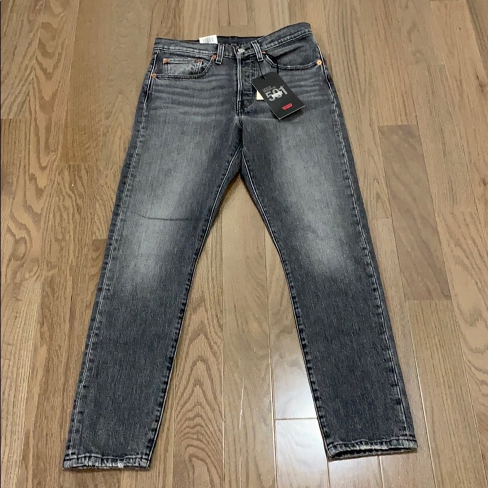 Levi's 501 Skinny Jeans Coal Black - Picture 2 of 8